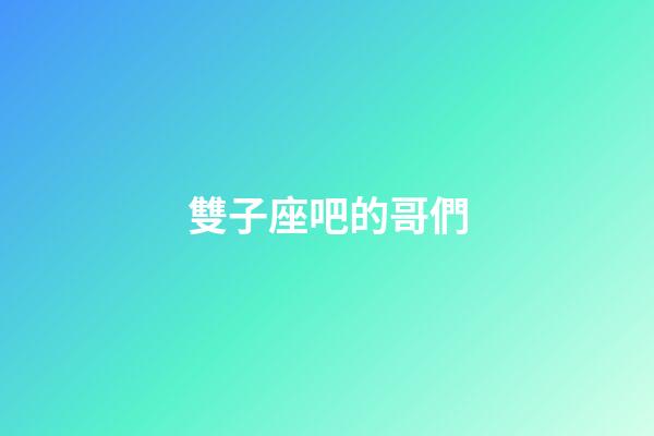 雙子座吧的哥們-第1張-星座運勢-玄機派