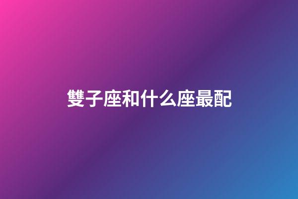 雙子座和什么座最配（雙子座的正緣與孽緣）-第1張-星座運勢-玄機派