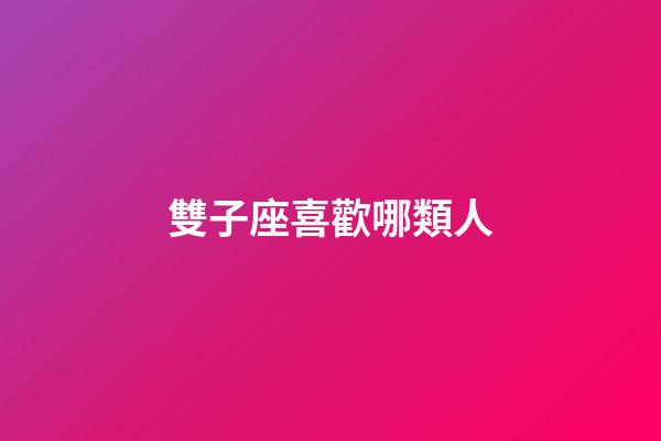 雙子座喜歡哪類人-第1張-星座運(yùn)勢-玄機(jī)派