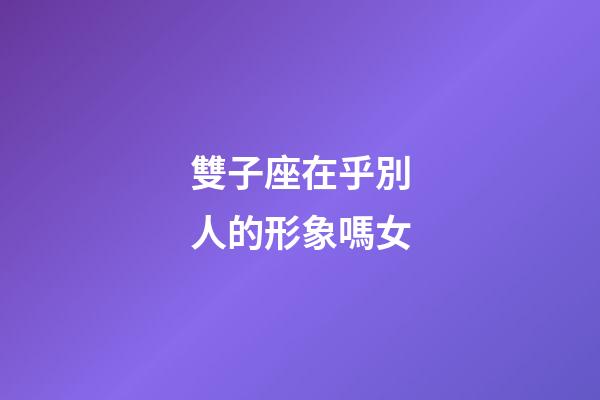 雙子座在乎別人的形象嗎女-第1張-星座運勢-玄機派