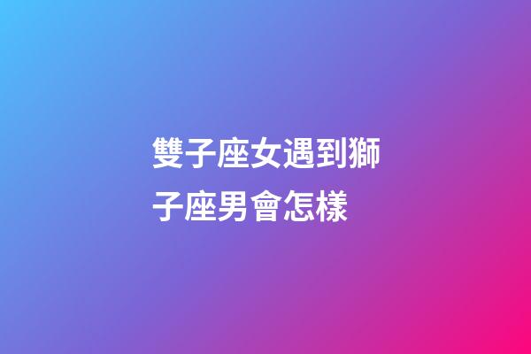 雙子座女遇到獅子座男會怎樣-第1張-星座運勢-玄機派