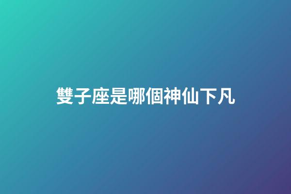 雙子座是哪個神仙下凡-第1張-星座運(yùn)勢-玄機(jī)派