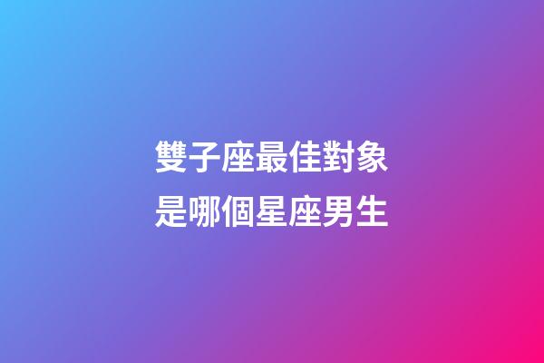 雙子座最佳對象是哪個星座男生-第1張-星座運勢-玄機派