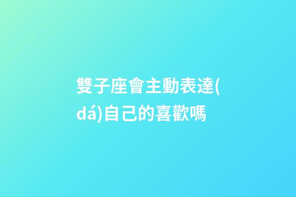 雙子座會主動表達(dá)自己的喜歡嗎-第1張-星座運勢-玄機(jī)派