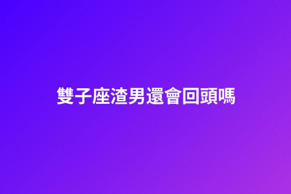 雙子座渣男還會回頭嗎-第1張-星座運勢-玄機派