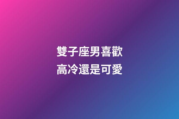 雙子座男喜歡高冷還是可愛-第1張-星座運勢-玄機派