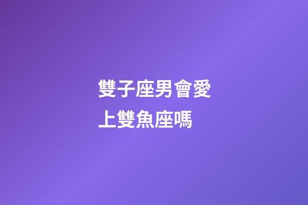 雙子座男會愛上雙魚座嗎-第1張-星座運勢-玄機派