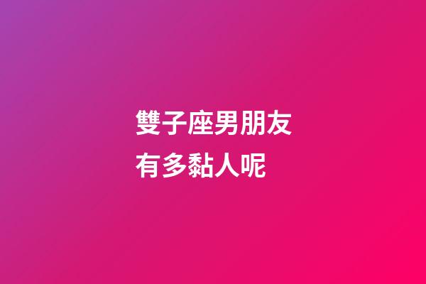 雙子座男朋友有多黏人呢-第1張-星座運勢-玄機派