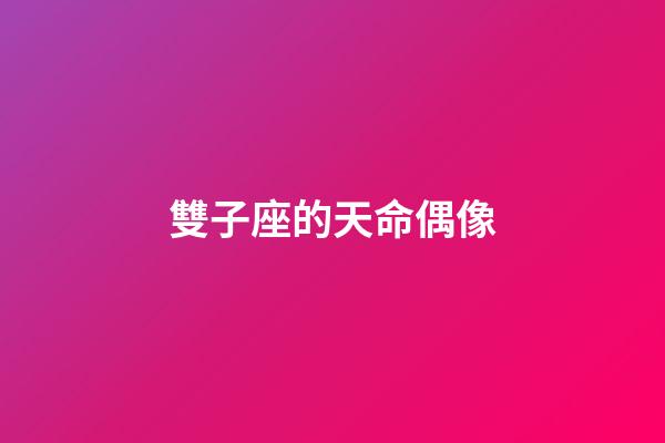雙子座的天命偶像