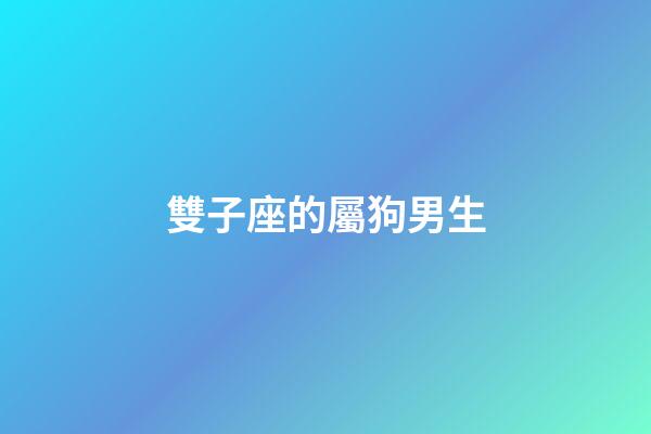 雙子座的屬狗男生-第1張-星座運勢-玄機派