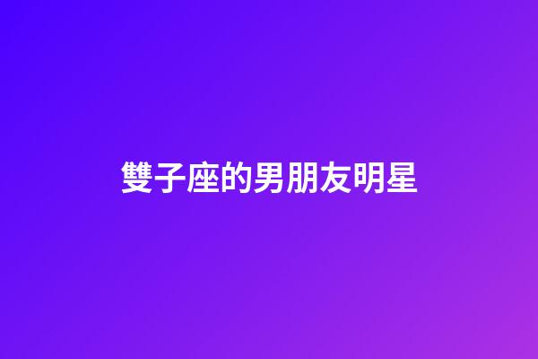 雙子座的男朋友明星-第1張-星座運勢-玄機派