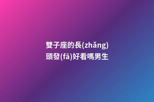 雙子座的長(zhǎng)頭發(fā)好看嗎男生-第1張-星座運(yùn)勢(shì)-玄機(jī)派