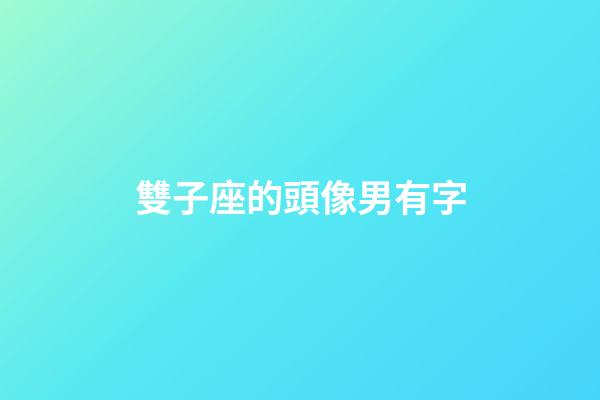 雙子座的頭像男有字-第1張-星座運勢-玄機派