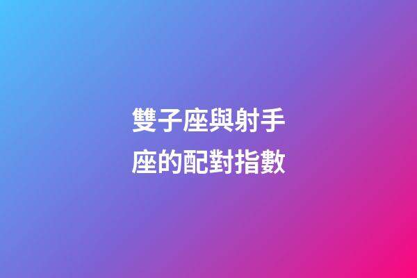 雙子座與射手座的配對指數-第1張-星座運勢-玄機派