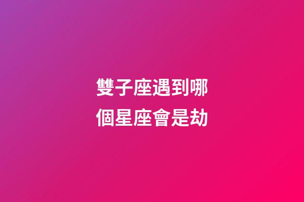 雙子座遇到哪個星座會是劫-第1張-星座運勢-玄機派