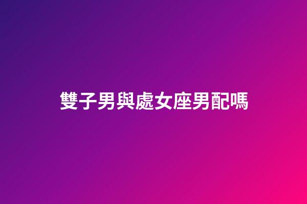 雙子男與處女座男配嗎-第1張-星座運勢-玄機派