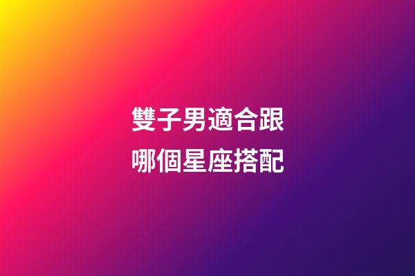 雙子男適合跟哪個星座搭配-第1張-星座運勢-玄機派