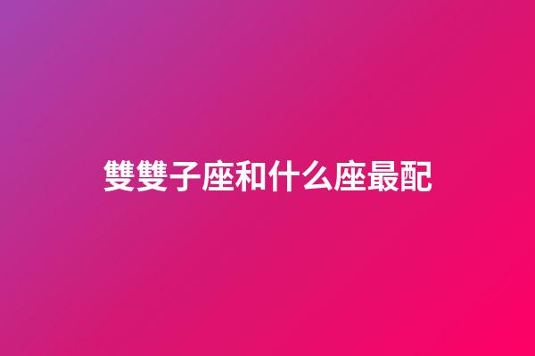 雙雙子座和什么座最配-第1張-星座運(yùn)勢-玄機(jī)派