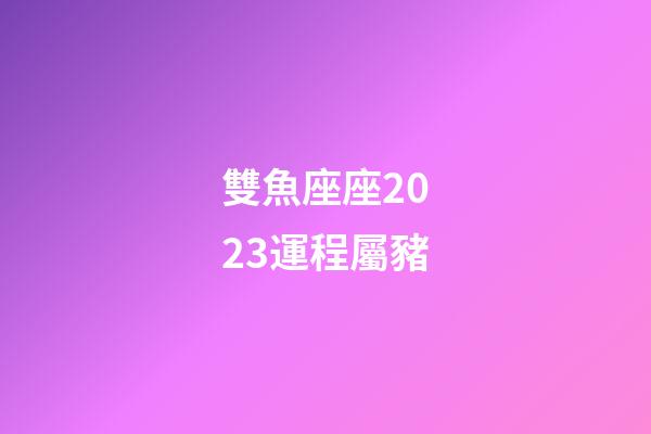 雙魚座座2023運程屬豬-第1張-星座運勢-玄機派