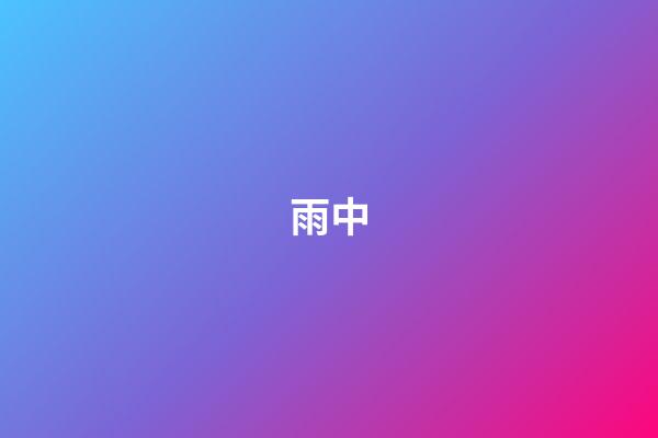 雨中