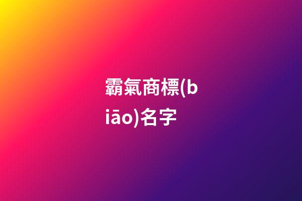 霸氣商標(biāo)名字-第1張-商標(biāo)起名-玄機(jī)派