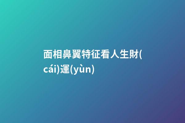 面相鼻翼特征看人生財(cái)運(yùn)