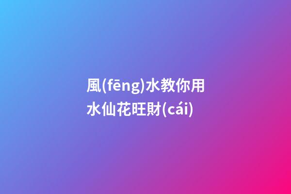 風(fēng)水教你用水仙花旺財(cái)