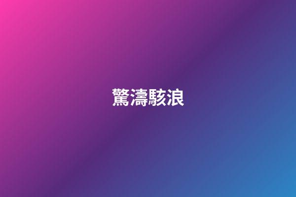 驚濤駭浪