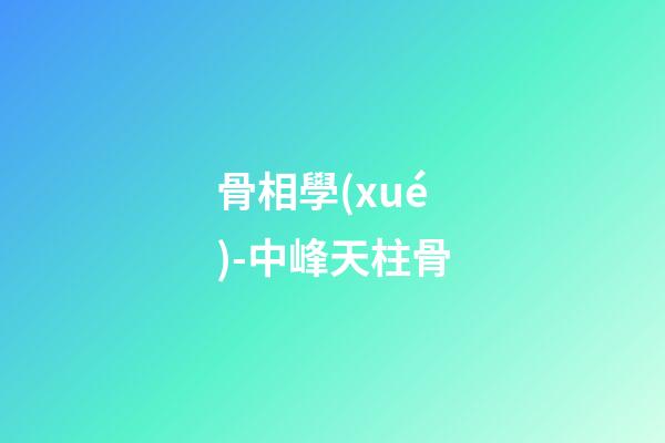 骨相學(xué)-中峰天柱骨
