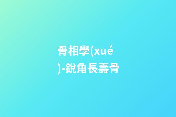 骨相學(xué)-銳角長壽骨