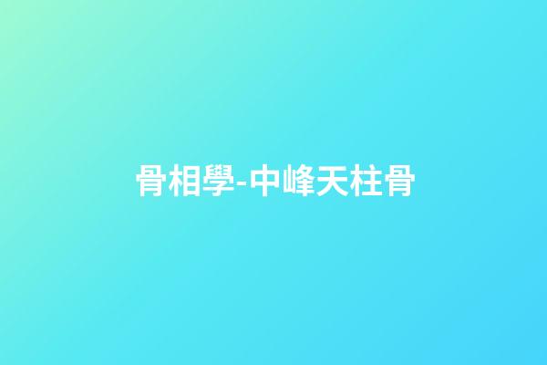 骨相學-中峰天柱骨
